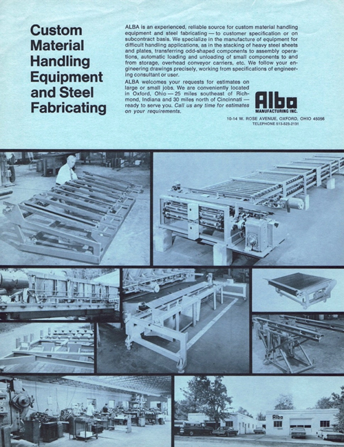 Alba Manufacturing - Advertisement