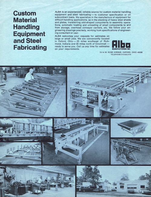 Alba Manufacturing – Advertisement Alba Manufacturing - Advertisement