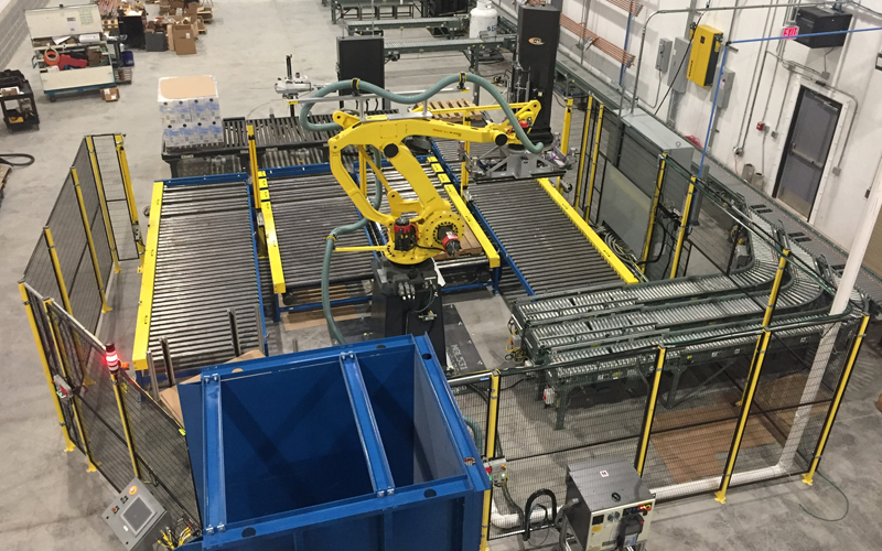 Alba Manufacturing – Pallet Stacker/Destacker Alba Manufacturing - Pallet Stacker/Destacker